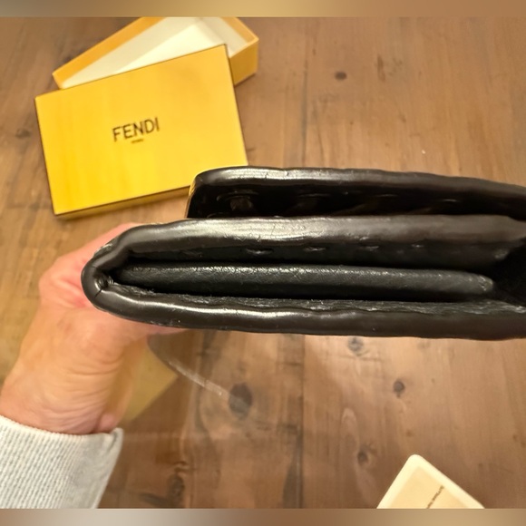 Fendi Continental Cuoio Romano Leather Long Wallet Excellent Condition Box & COA - Picture 3 of 11